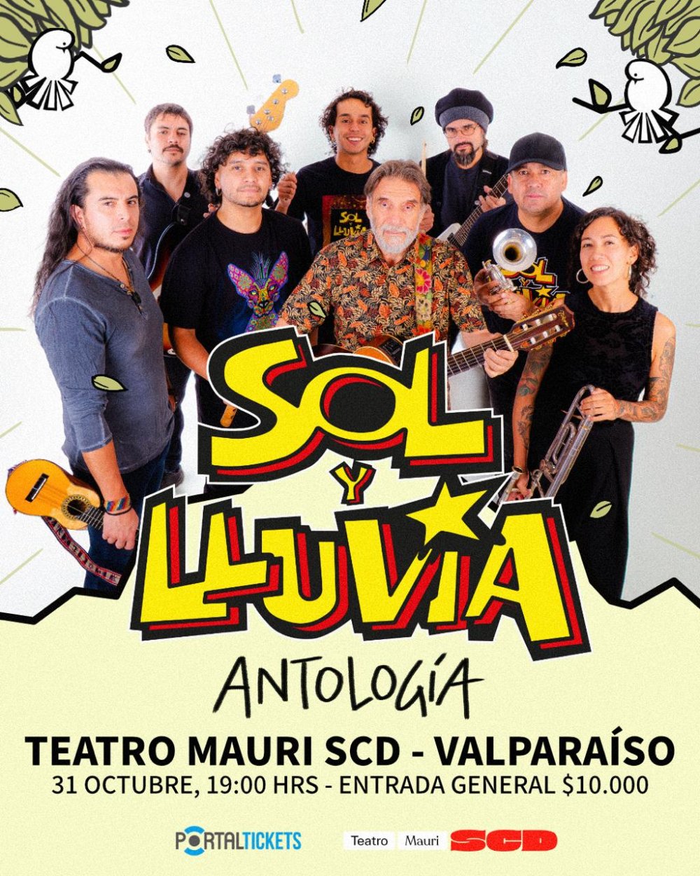SOL Y LLUVIA: ANTOLOGIA EN TEATRO MAURI SCD, VALPARAÍSO
