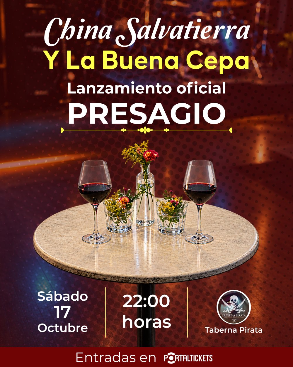 CHINA SALVATIERRA Y LA BUENA CEPA: LANZAMIENTO OFICIAL PRESAGIO EN TABERNA PIRATA, OSORNO