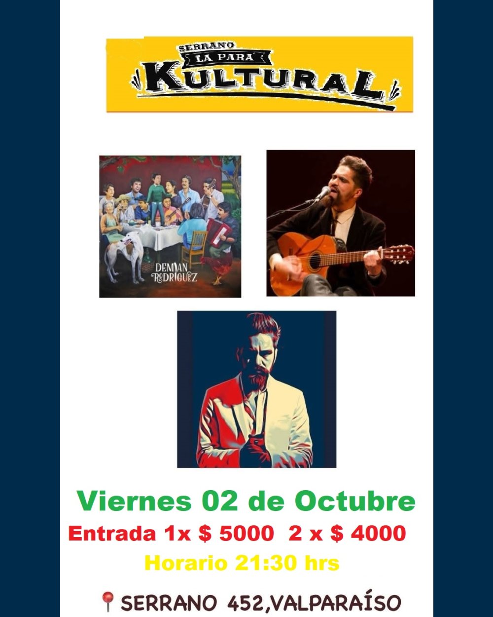 DEMIAN RODRIGUEZ EN LA PARÁ KULTURAL, VALPARAÍSO