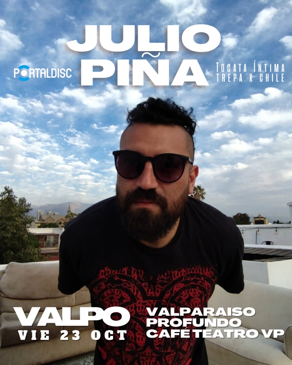JULIO PIÑA TOCATAS ÍNTIMAS EN CAFÉ TEATRO VP, VALPARAÍSO