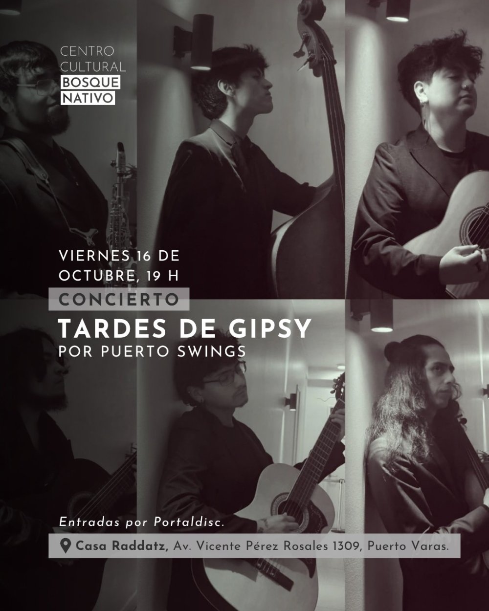 TARDES DE GYPSY CON PUERTO SWING EN CENTRO CULTURAL BOSQUE NATIVO, PUERTO VARAS