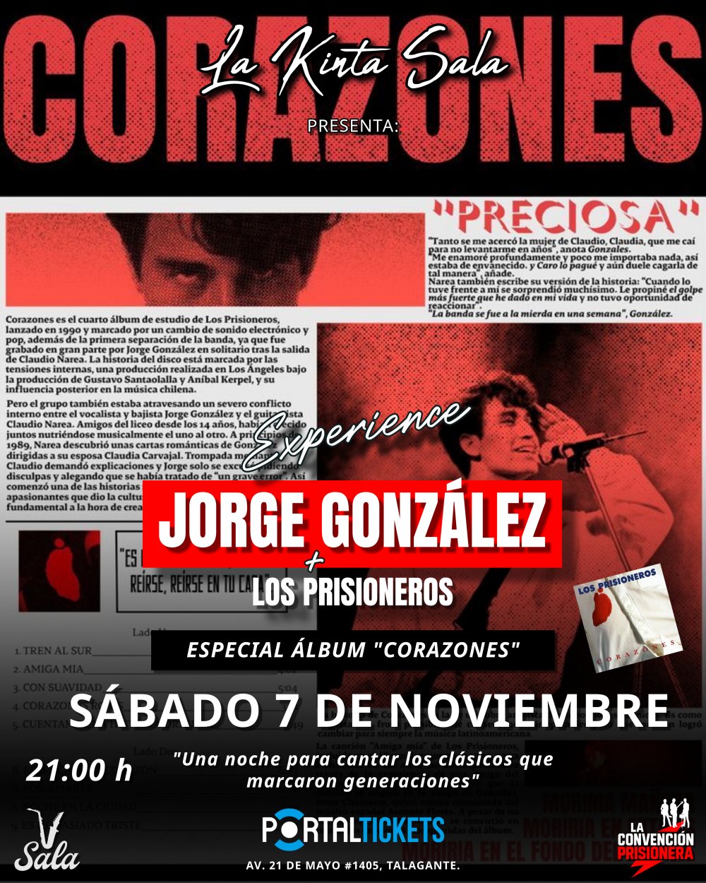 TRIBUTO A LOS PRISIONEROS: ESPECIAL CORAZONES