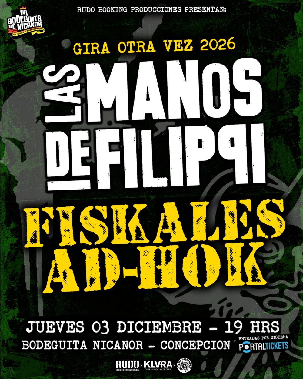 LAS MANOS Y FISKALES EN CONCE!