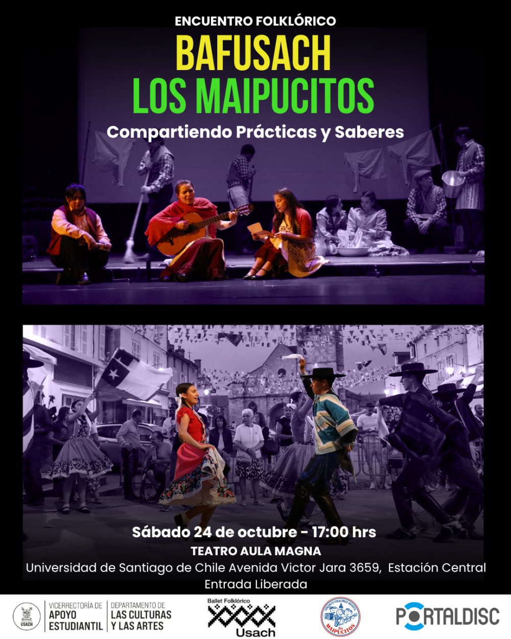 ENCUENTRO FOLKLÓRICO: COMPARTIENDO PRÁCTICAS Y SABERES. BAFUSACH Y LOS MAIPUCITOS