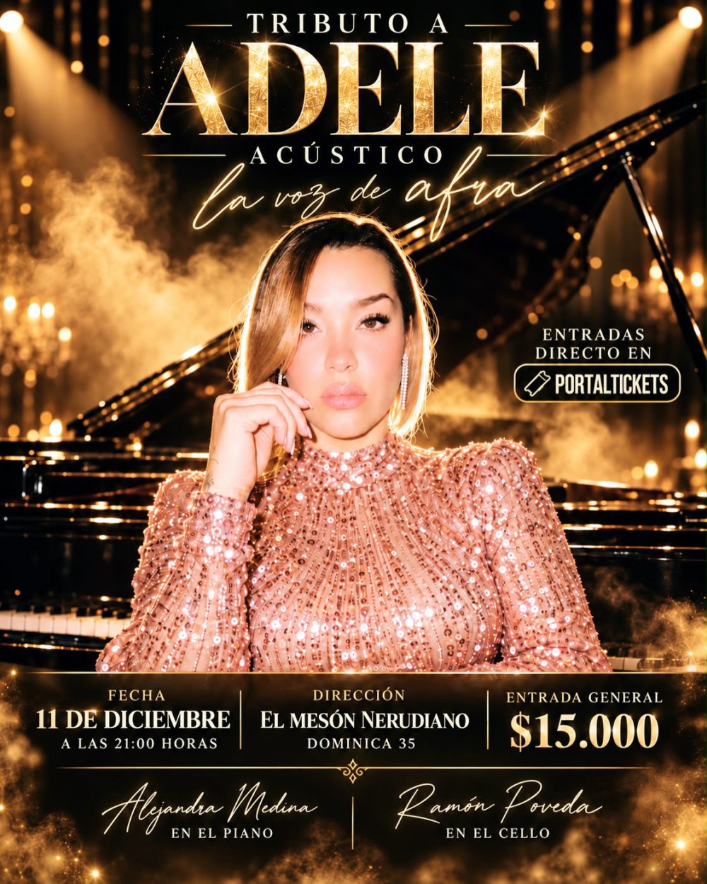 TRIBUTO A ADELE EN LA VOZ DE AFRA “EN EL MESÓN NERUDIANO”