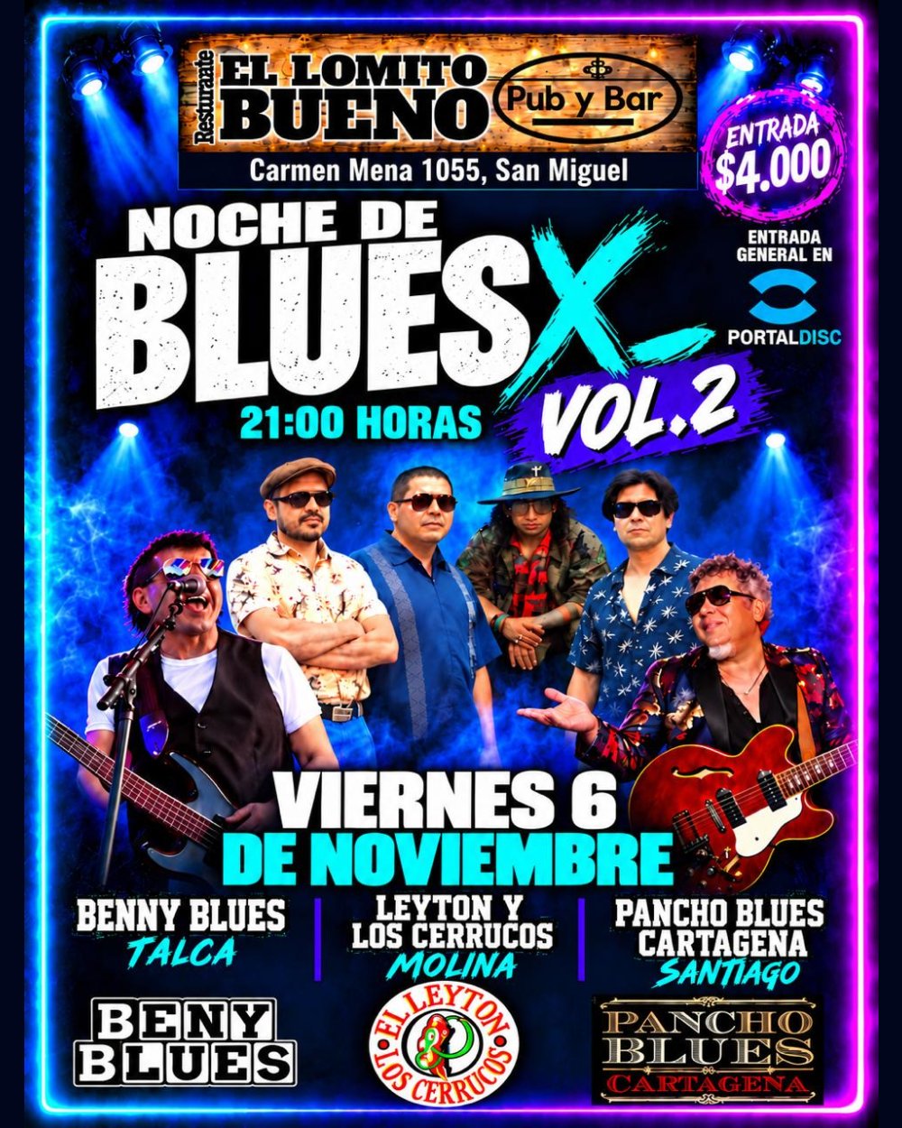 NOCHE DE BLUESX3 VOL.2