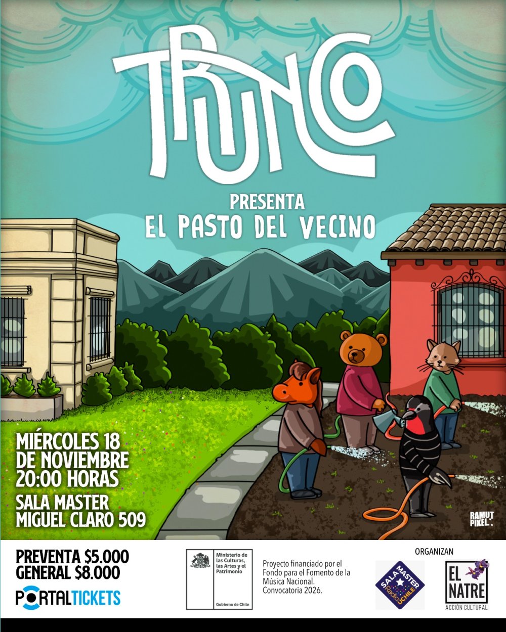 TRUNCO PRESENTA EL PASTO DEL VECINO