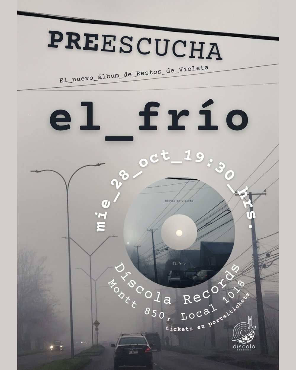 RESTOS DE VIOLETA PRE ESCUCHA NUEVO ÁLBUM: EL FRÍO
