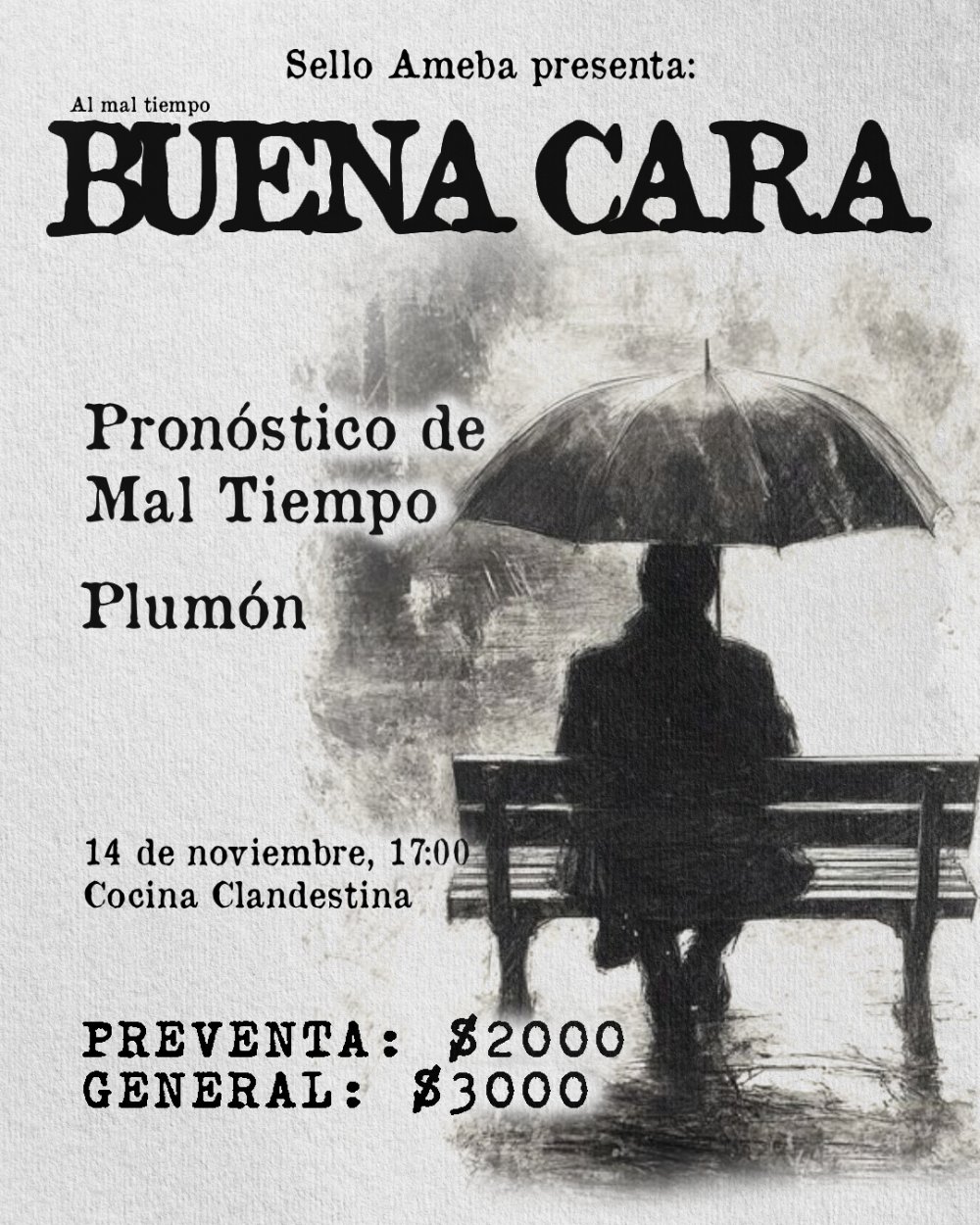 BUENA CARA: PRONOSTICO DE MAL TIEMPO + PLUMON