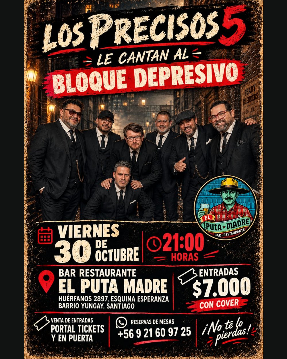 Los Precisos 5 Cantan al Bloque Depresivo
