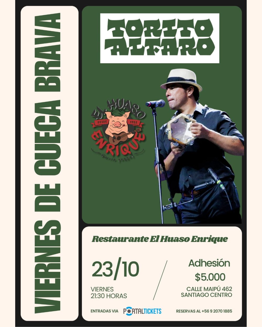 23/10 Viernes de Cuecas - Rene el Torito Alfaro