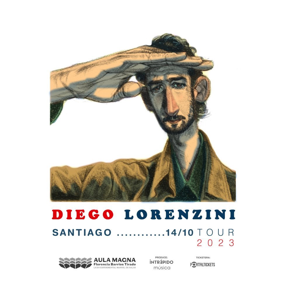 Flyer DIEGO LORENZINI EN SANTIAGO - AULA MAGNA MANUEL DE SALAS