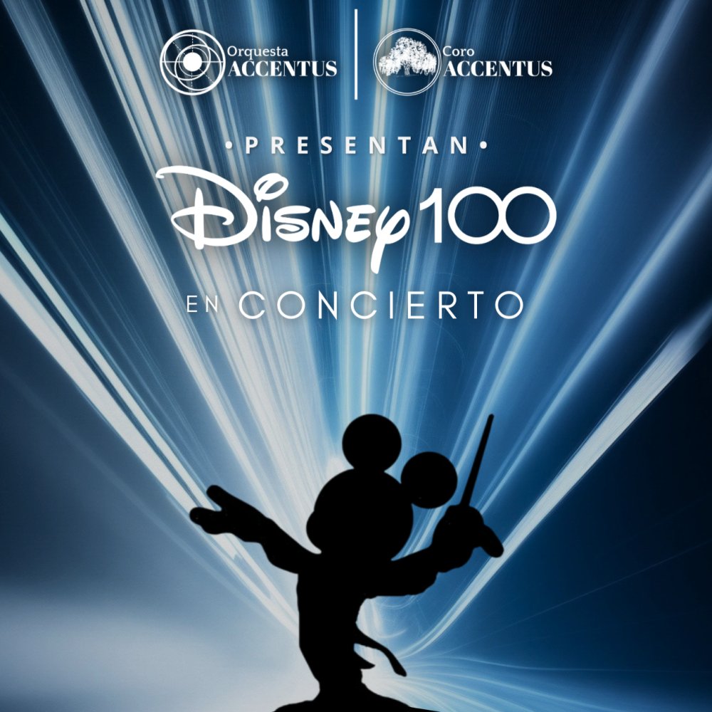 Flyer Evento DISNEY 100 EN CONCIERTO EN UNIVERSIDAD MAYOR 17 OCTUBRE