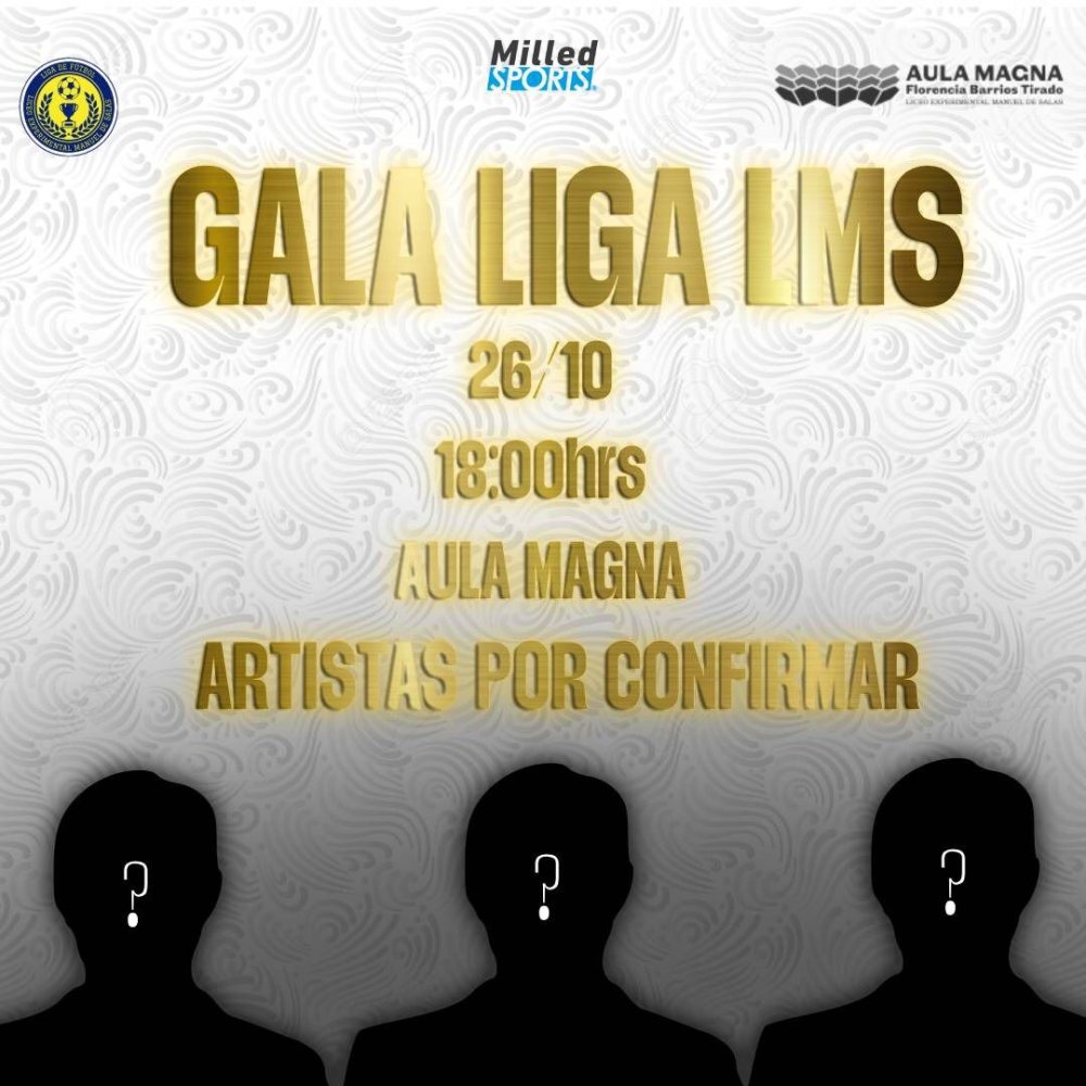Flyer Evento GALA LIGA LMS 2023