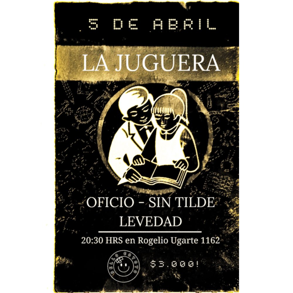 Flyer OFICIO, SIN TILDE Y LEVEDAD EN LA JUGUERA