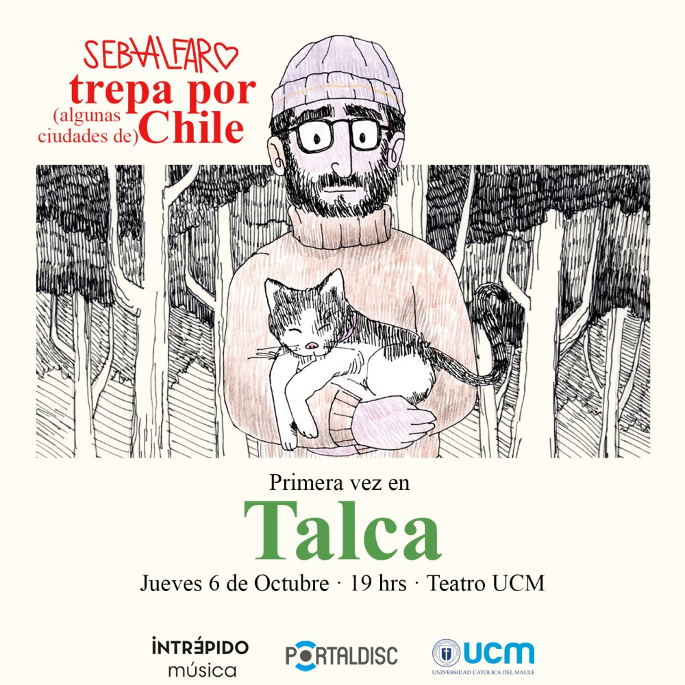 Flyer SEBA ALFARO EN TALCA <3