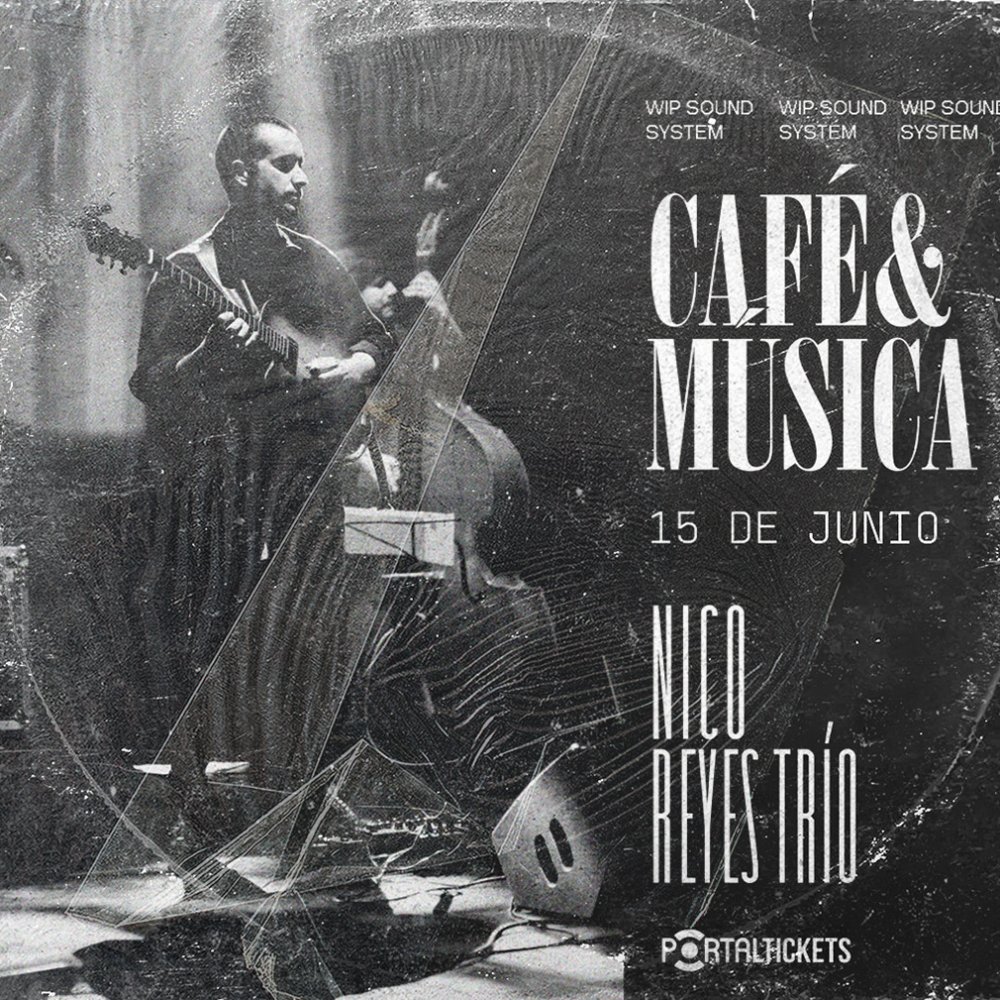 Flyer Evento JAZZ: NICO REYES TRIO EN WIP, VALPARAÍSO