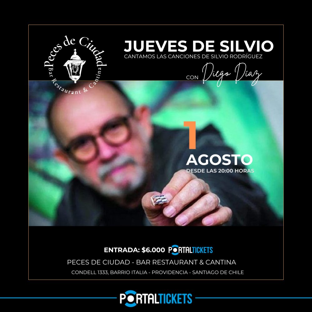 Flyer Evento JUEVES DE SILVIO EN PECES DE CIUDAD