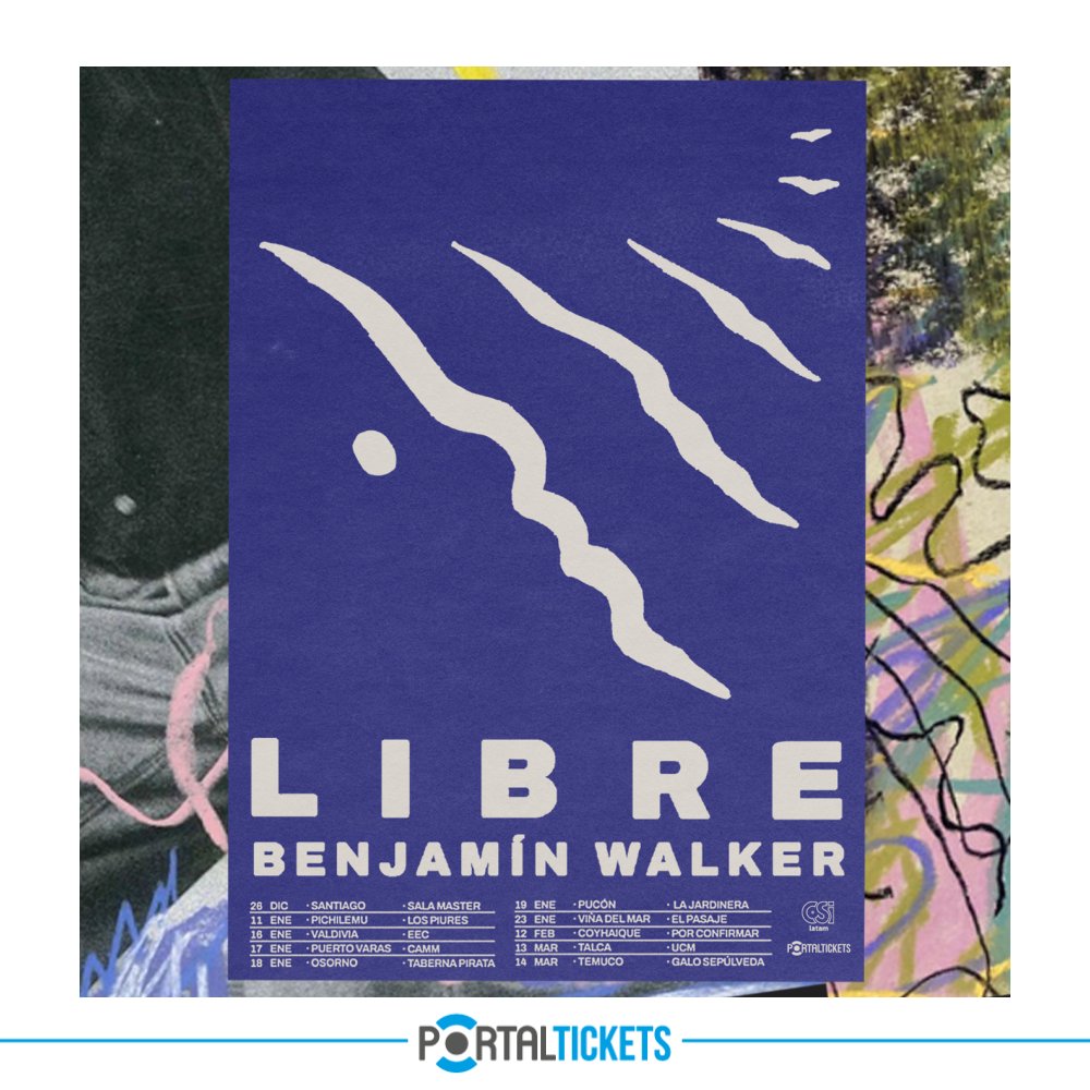 Flyer BENJAMÍN WALKER EN TABERNA PIRATA, OSORNO