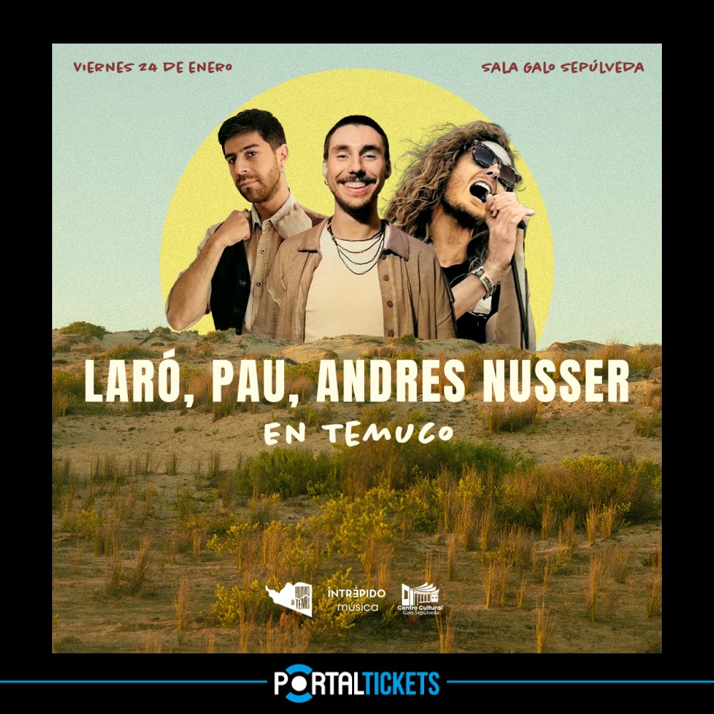 Flyer Evento LARÓ + AMIGOS EN CENTRO CULTURAL GALO SEPÚLVEDA, TEMUCO
