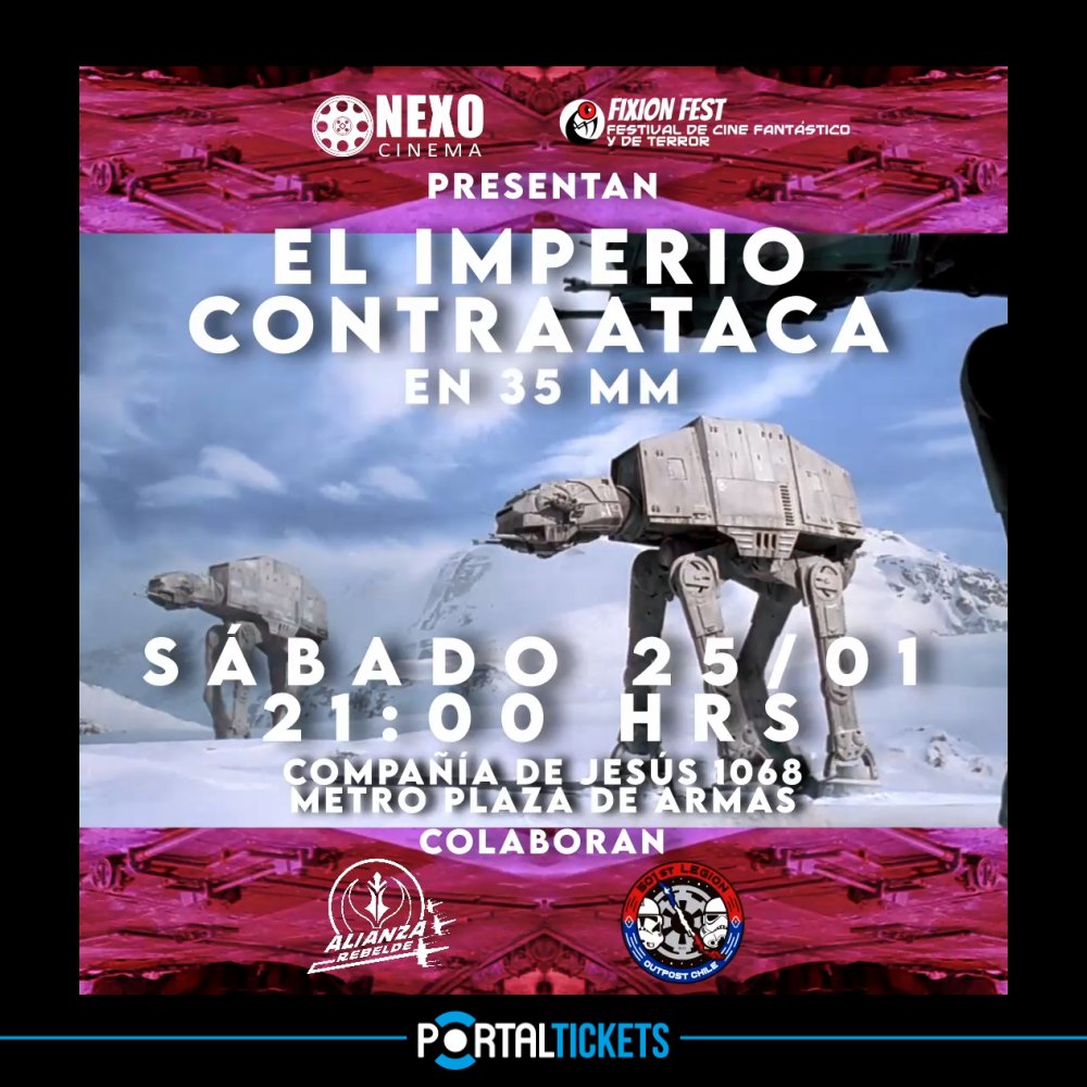 Flyer Evento STAR WARS: EL IMPERIO CONTRAATACA EN 35MM - NEXO CINEMA
