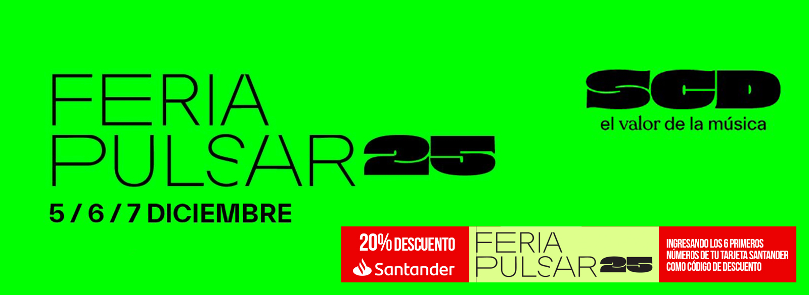 Flyer Evento FERIA PULSAR 2025 - ESTACIÓN MAPOCHO - 5, 6 Y 7 DE DICIEMBRE