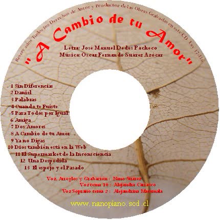 Carátula OSCAR SUAREZ - A Cambio de tu Amor