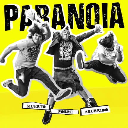 Carátula PARANOIA PUNK ROCK CL - Muerto Pobre Aburrido