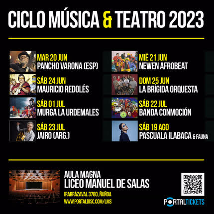Carátula CICLO MANUEL DE SALAS 2023 - Frase Radial