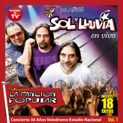 Carátula SOL Y LLUVIA - 30 años - En Vivo