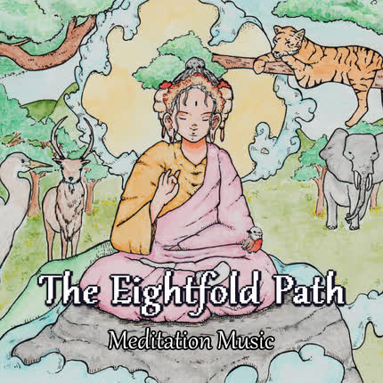 Carátula CRISS ROJAS - The Eightfold Path: Música de Meditación