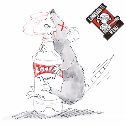 Carátula COMANDANTE MONO - La Rata con Thinner