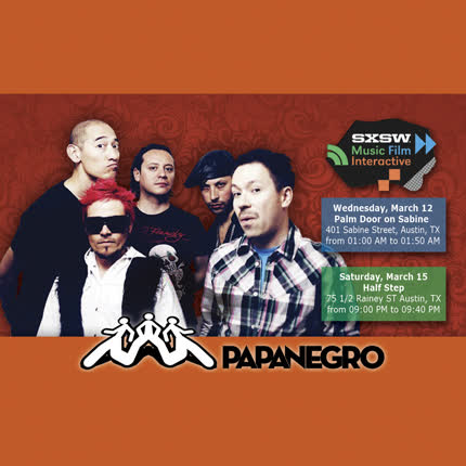 Carátula PAPANEGRO - Compilado SXSW