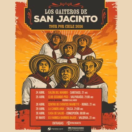 Carátula LOS GAITEROS DE SAN JACINTO - TOUR <br/>POR CHILE 2026 