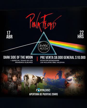 DARK MOON: TRIBUTO A PINK FLOYD EN BUNEMANN, VALDIVIA