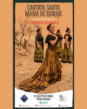 Afiche de CANTATA SANTA MARÍA DE IQUIQUE EN VERSIÓN FLAMENCO