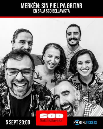 Afiche de MERKÉN: SIN PIEL PA GRITAR - CICLO MÚSICA Y RAÍZ EN SALA SCD BELLAVISTA