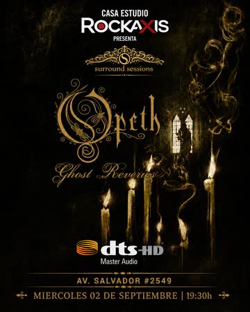 Afiche de SURROUND SESSION: GHOST REVERIES + WATERSHED EN CASA ESTUDIO ROCKAXIS