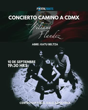 Afiche de YILIANE FLANDEZ - DE CAMINO A CDMX - EN VIVO CC GALO SEPÚLVEDA, TEMUCO
