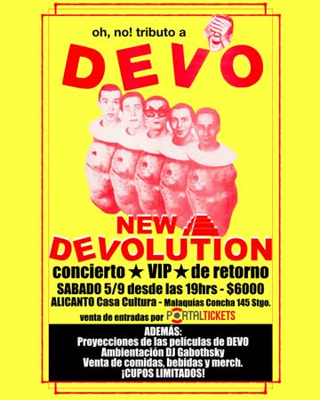 Afiche de RETORNO TRIBUTO OFICIAL A DEVO