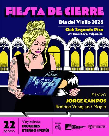 FIESTA DE CIERRE DIA DEL VINILO: EN VIVO JORGE CAMPOS