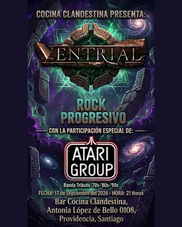 Afiche de VENTRIAL + ATARIGROUP EN COCINA CLANDESTINA