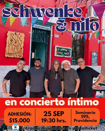 Afiche de SCHWENKE Y NILO EN CONCIERTO ÍNTIMO - RINCÓN DE JANO