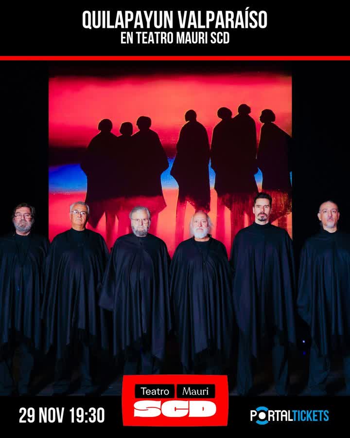 Afiche de QUILAPAYUN EN TEATRO MAURI SCD VALPARAÍSO