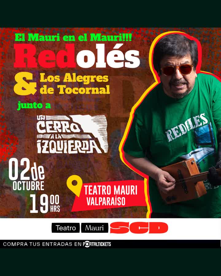 Afiche de MAURICIO REDOLÉS EN TEATRO MAURI SCD VALPARAISO