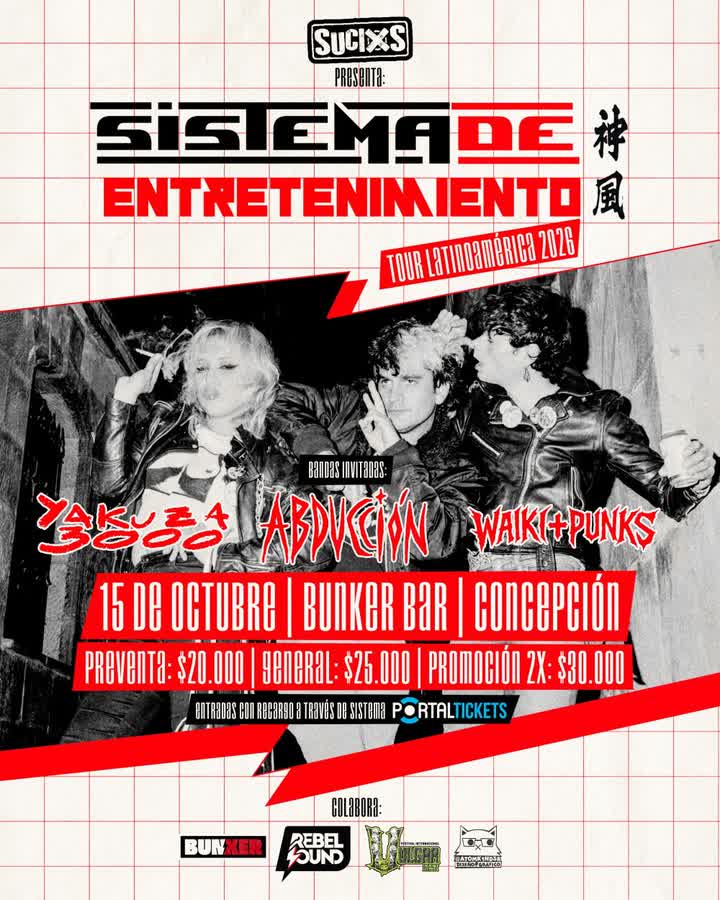 Afiche de SISTEMA DE ENTRETENIMIENTO EN BUNKER BAR, CONCEPCIÓN