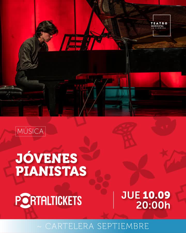 Afiche de Jóvenes Pianistas