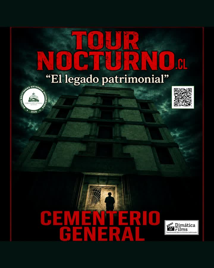Afiche de TOUR NOCTURNO EN CEMENTERIO GENERAL: EL LEGADO PATRIMONIAL - SABADO 19 DE SEPTIEMBRE DEL 2026 - 20:00 HORAS