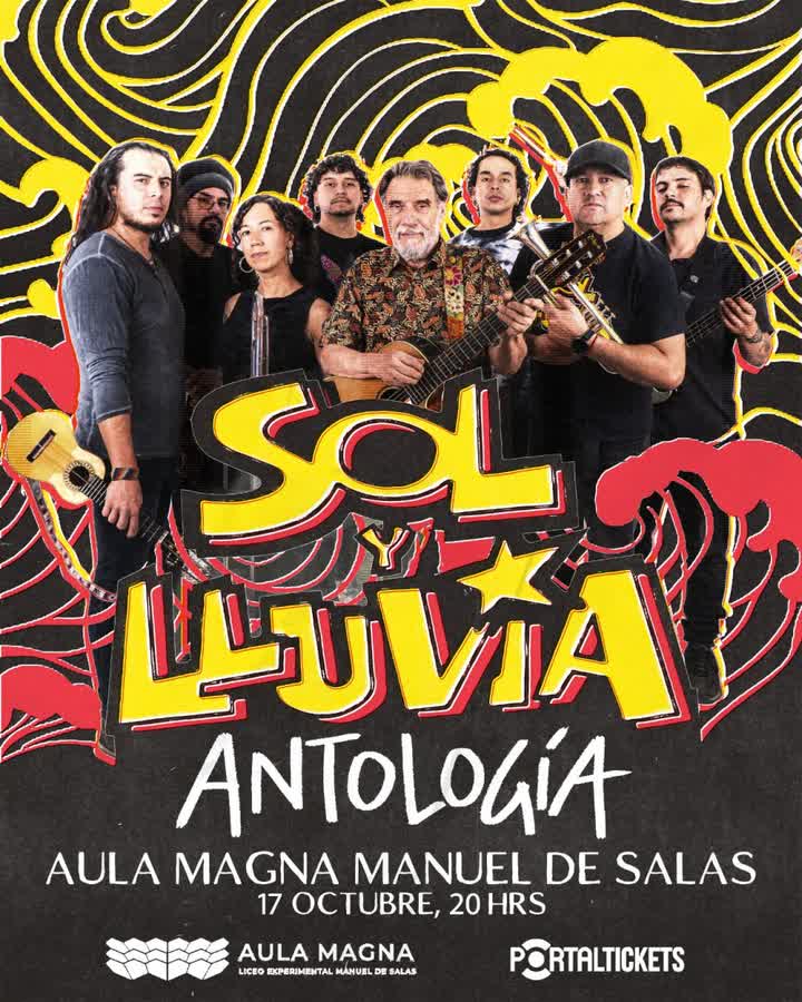 Afiche de SOL Y LLUVIA EN AULA MAGNA MANUEL DE SALAS