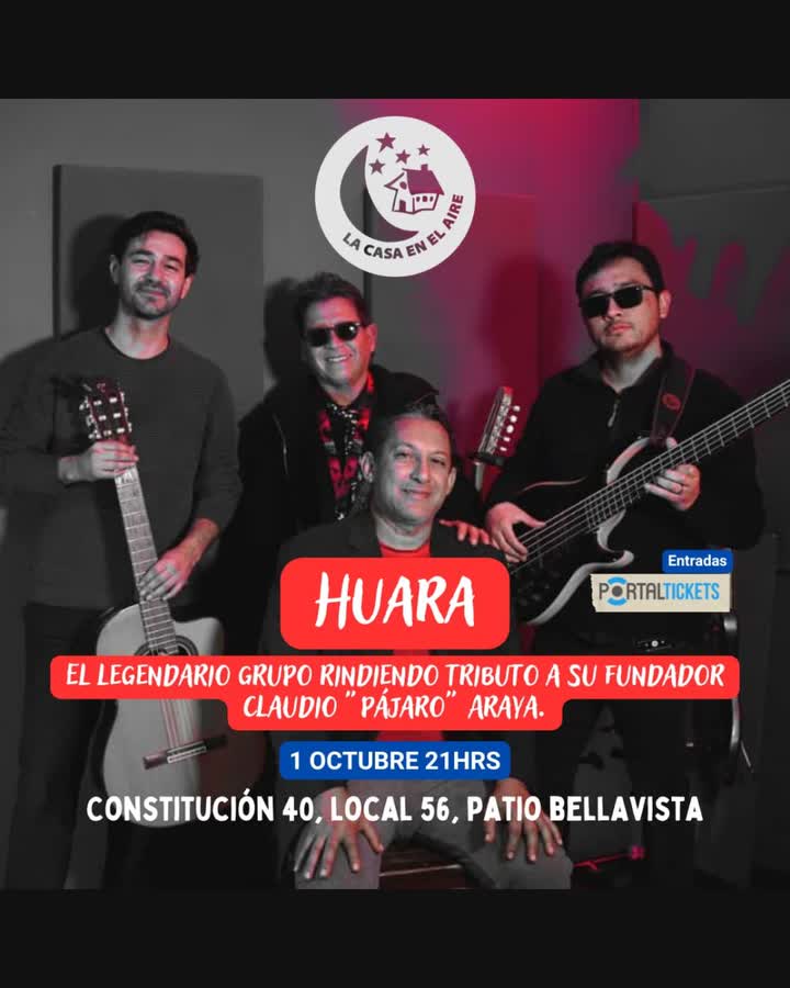 Afiche de HUARA EN CASA EN EL AIRE